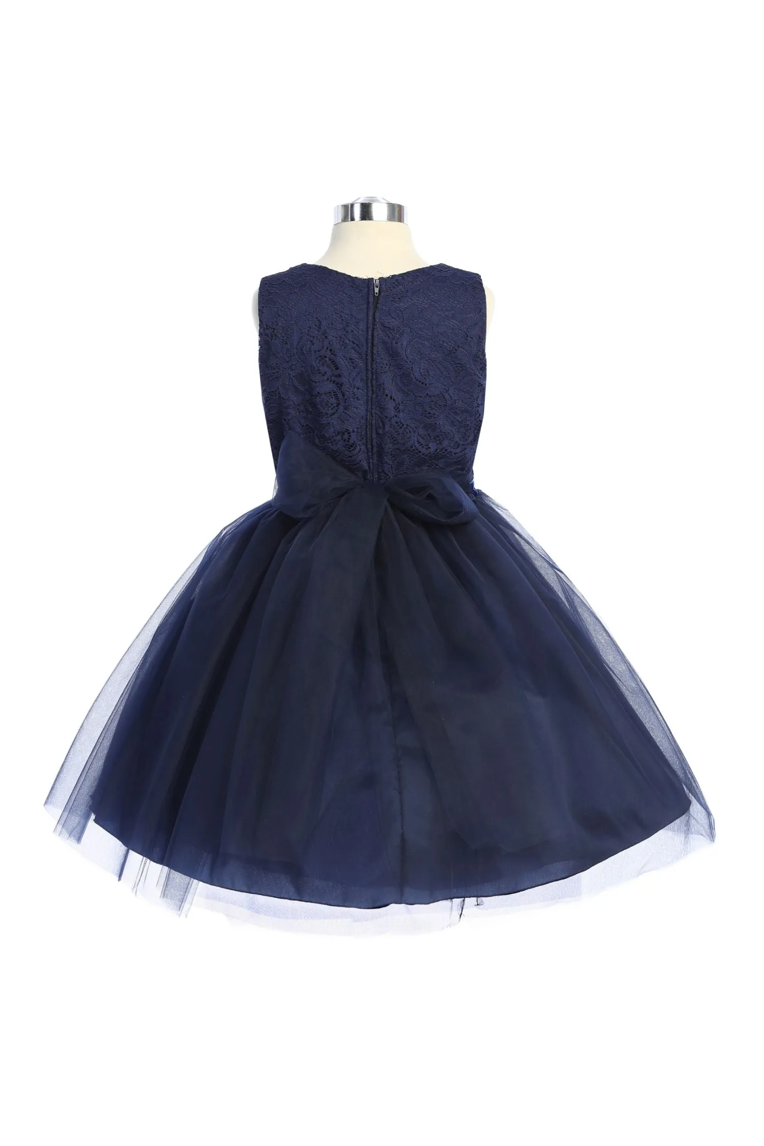 Stretch Lace Tulle Dress Plus Size - Discontinued