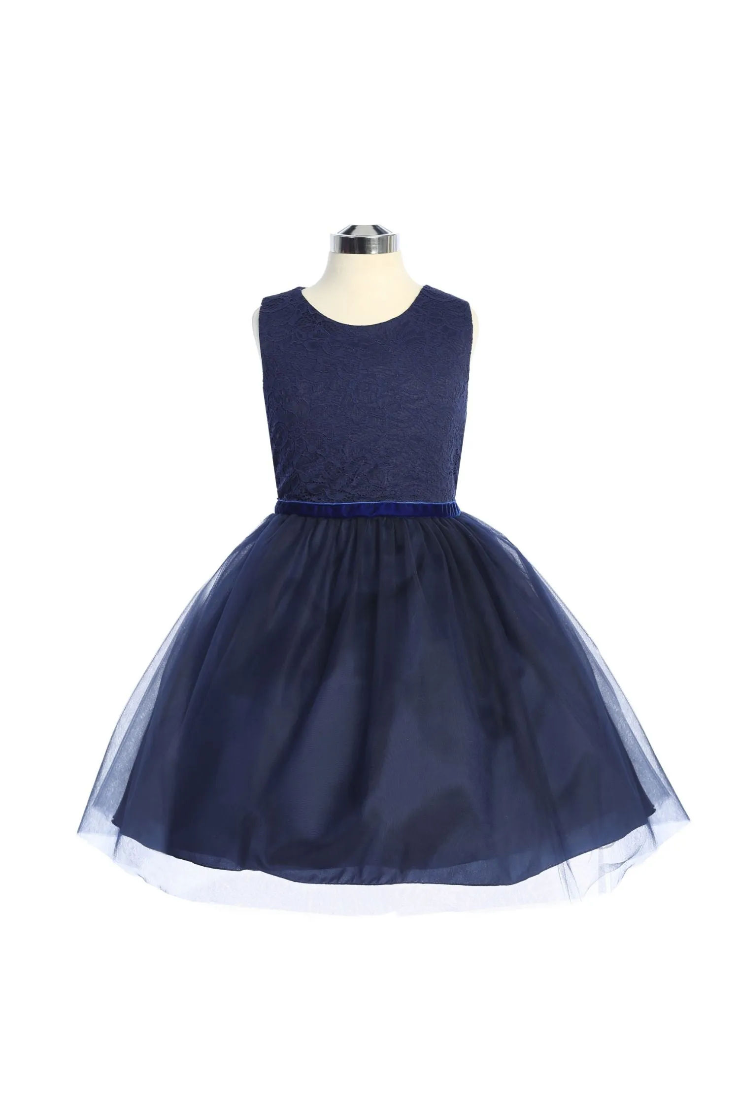 Stretch Lace Tulle Dress Plus Size - Discontinued