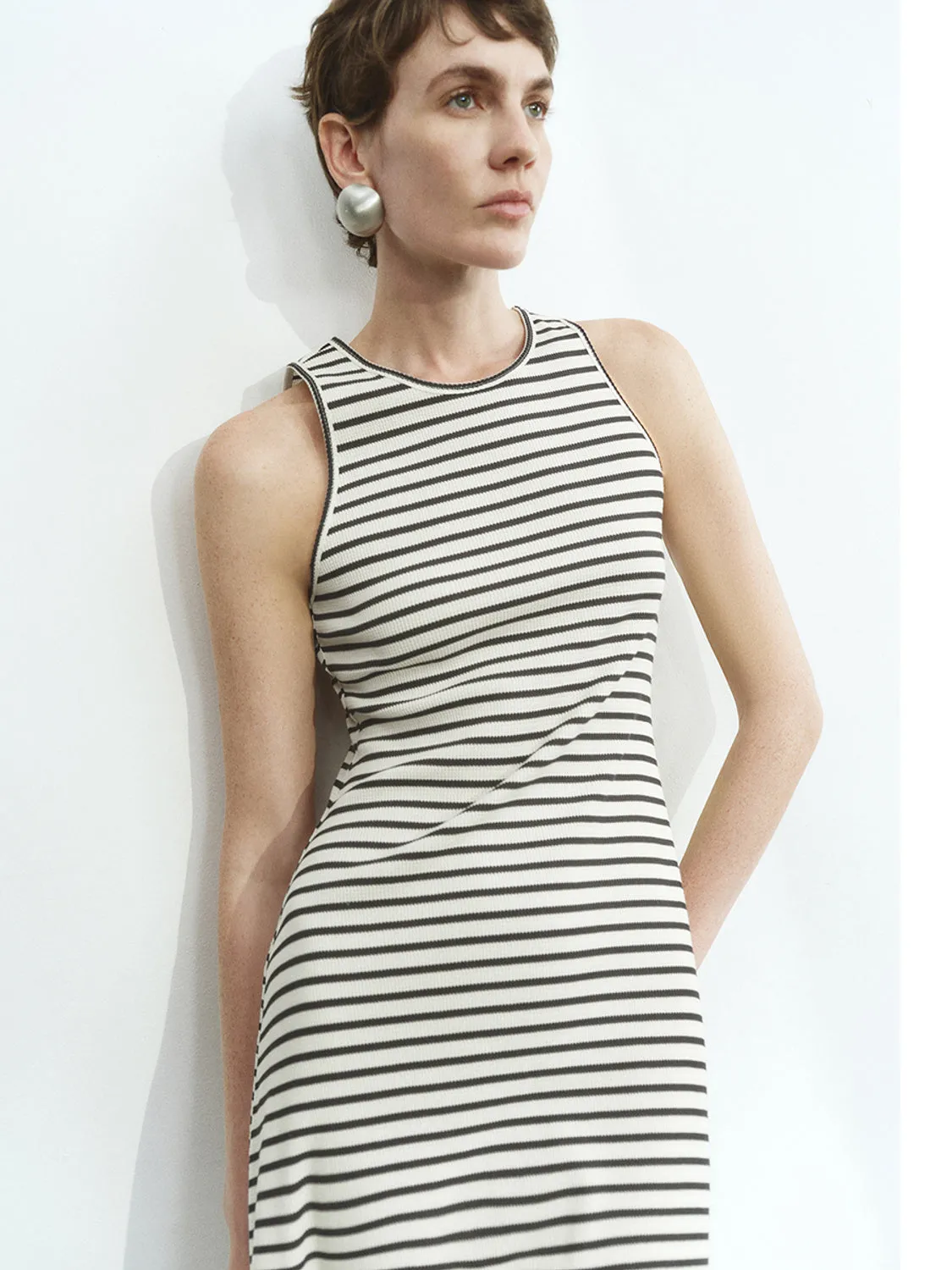 Striped Sleeveless Dresses