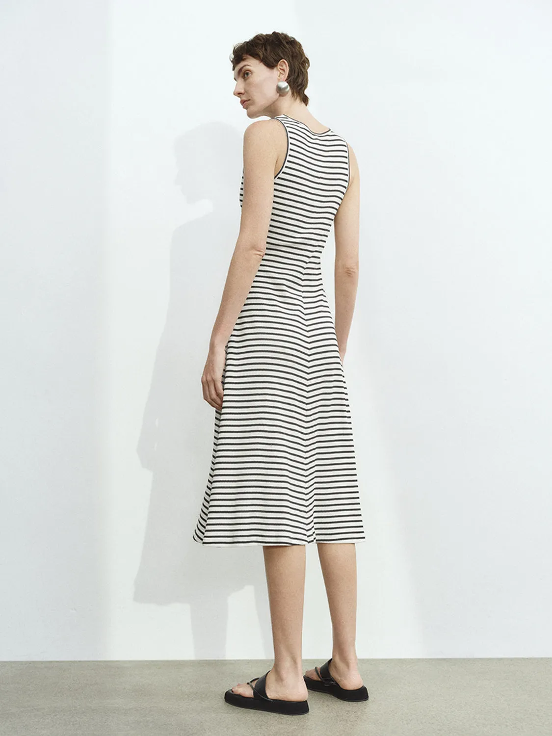 Striped Sleeveless Dresses