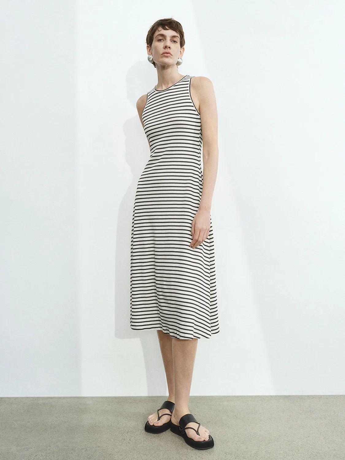 Striped Sleeveless Dresses