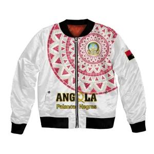 Support Palancas Negras - White Angola Football Bomber Jacket LT01