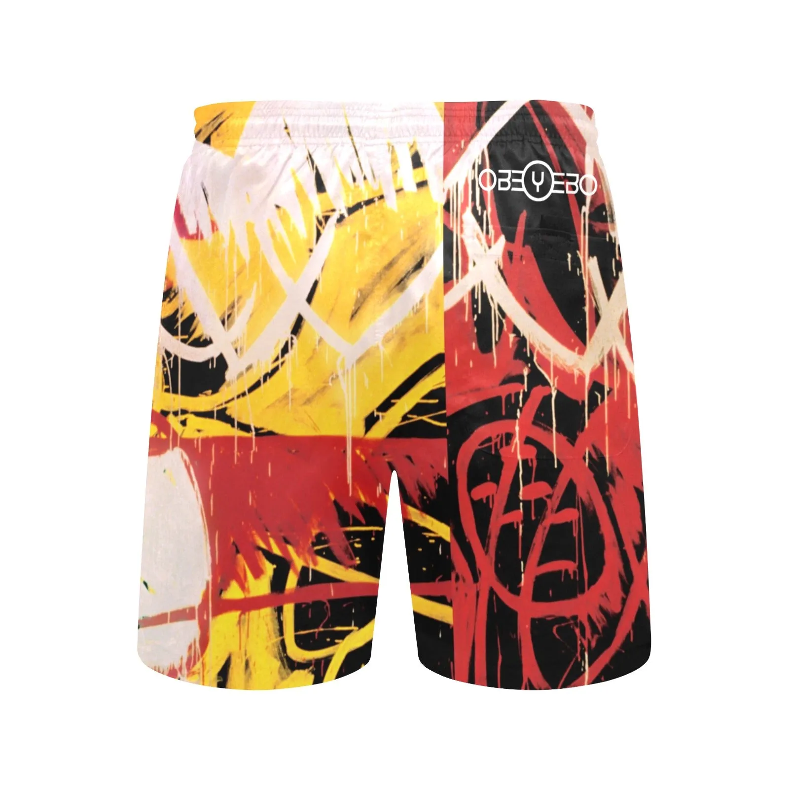 Swallowed Tears Men's Mid-Length Beach Shorts