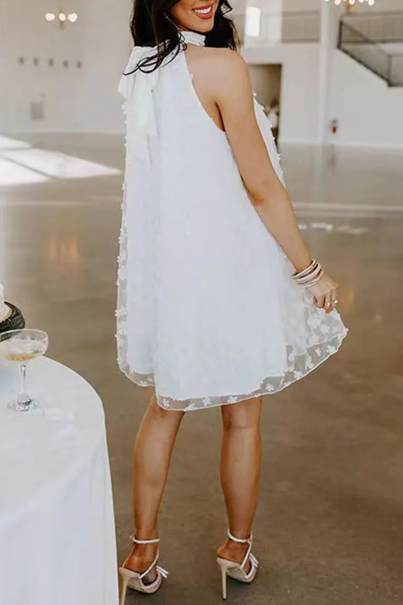 Sweet Celebrities Elegant Solid Patchwork Cold Shoulder Princess Dresses