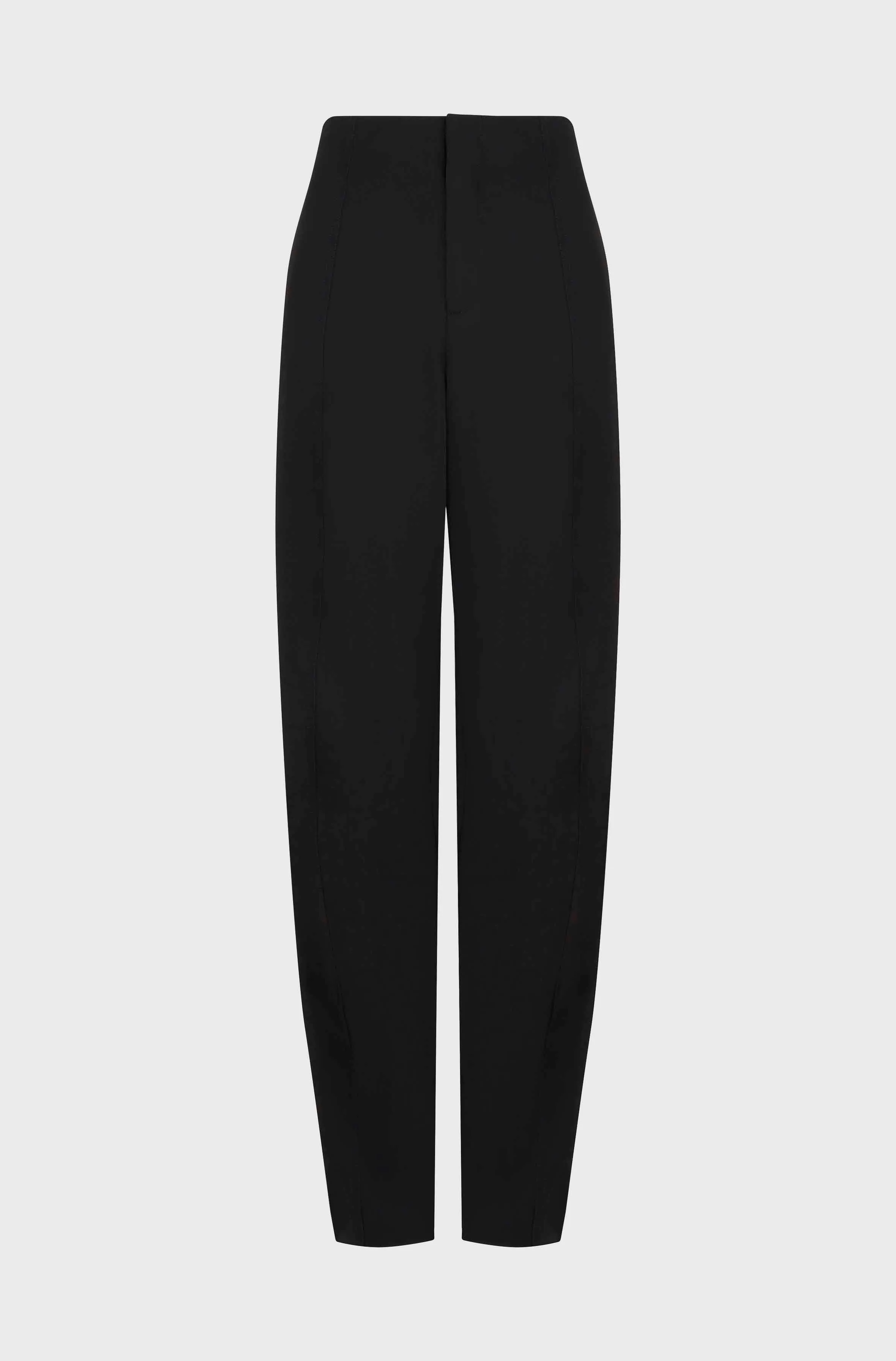 TAILORED BENT KNEE TROUSERS - BLACK