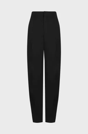 TAILORED BENT KNEE TROUSERS - BLACK