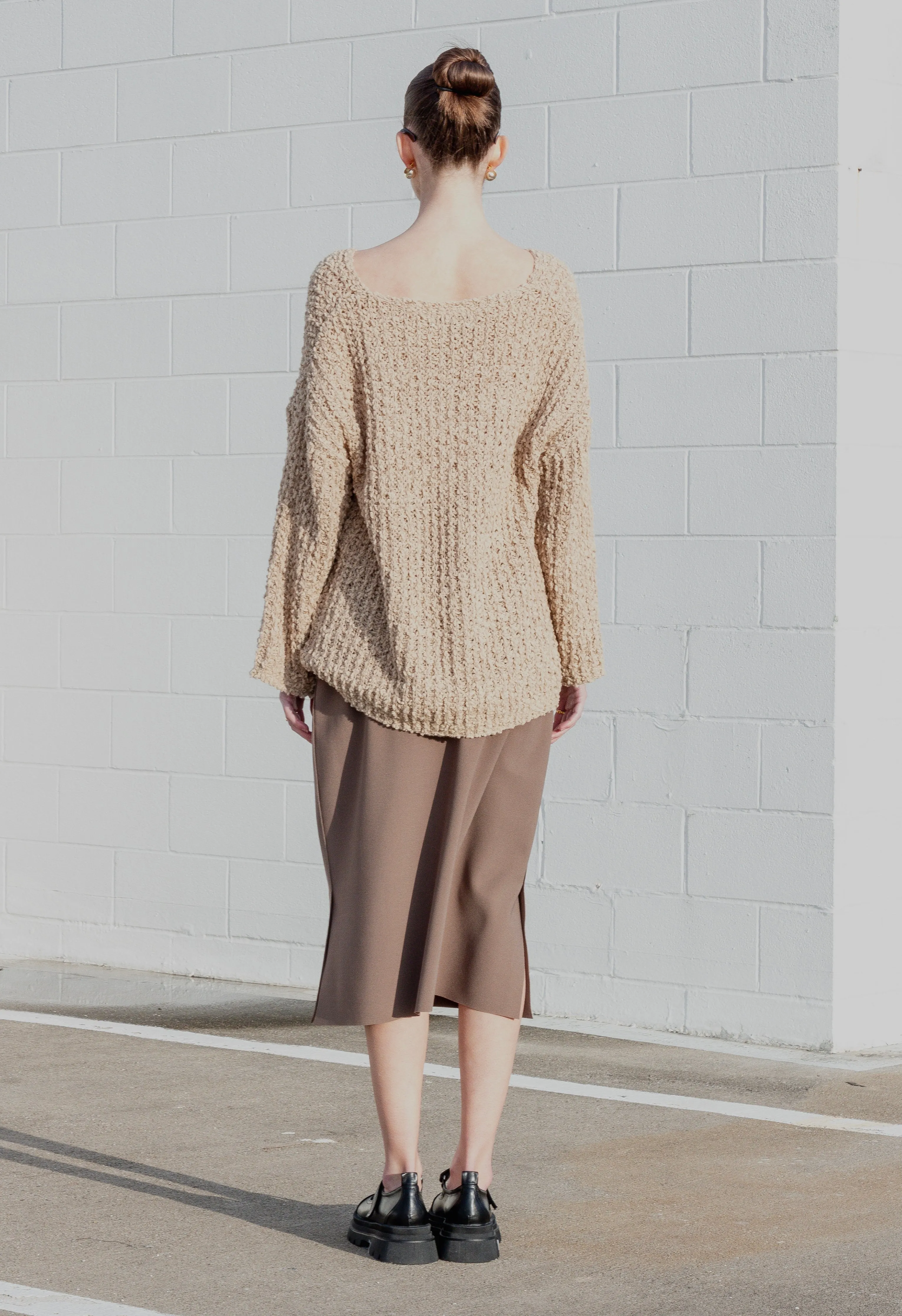 Tailored Skirt in Mocha