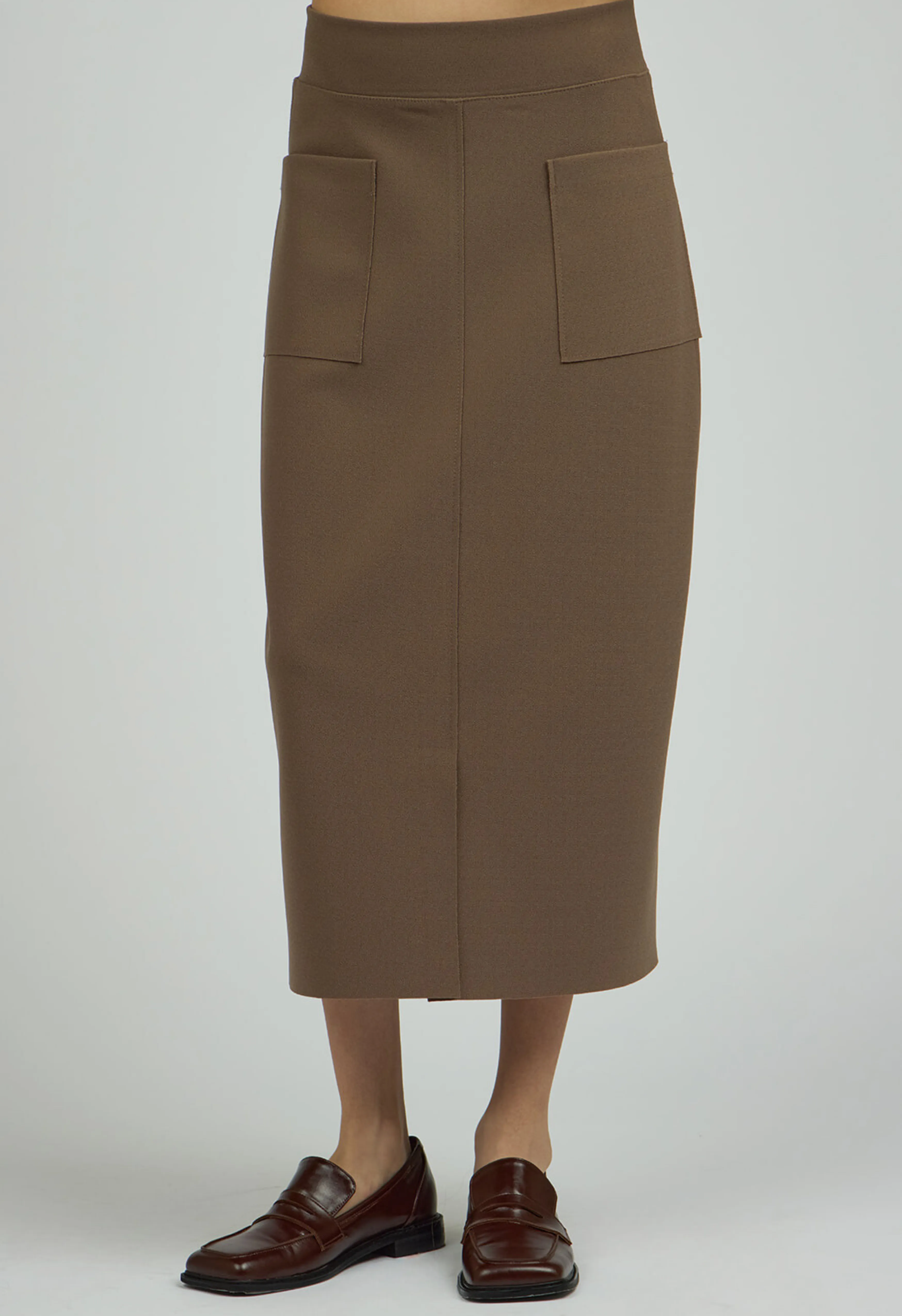 Tailored Skirt in Mocha