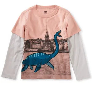 Tea Collection Monster Layered Graphic Tee - Size 12