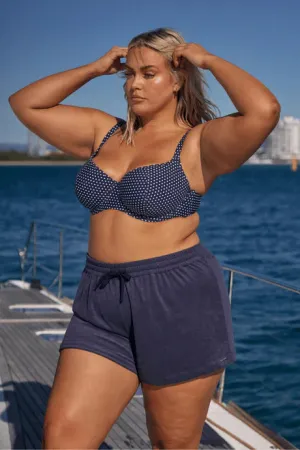 Terry Towelling Shorts - Navy