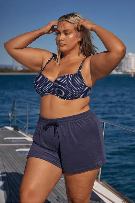 Terry Towelling Shorts - Navy