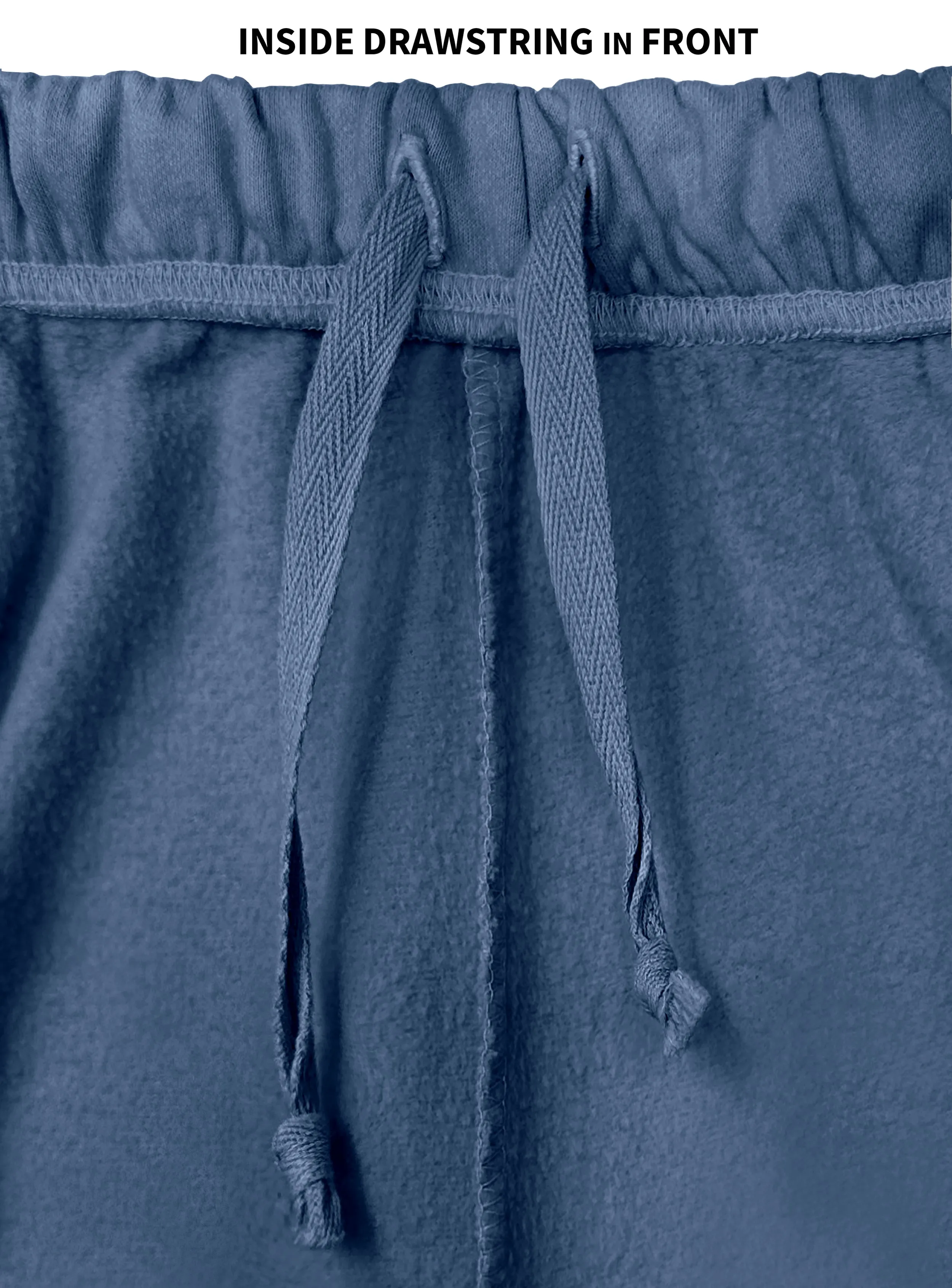 The Softest Mens Cotton Fleece Short | Denim Blue