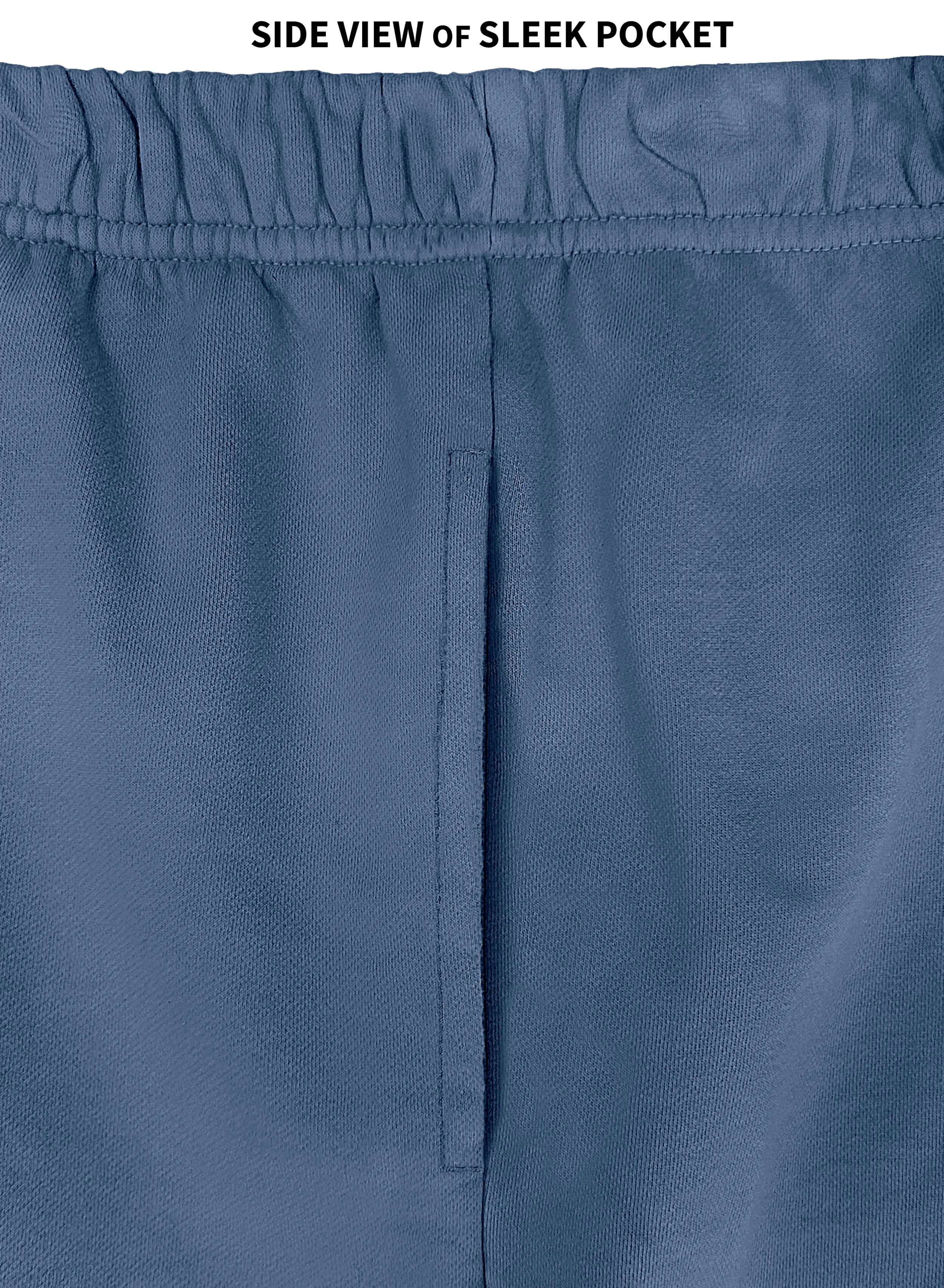 The Softest Mens Cotton Fleece Short | Denim Blue