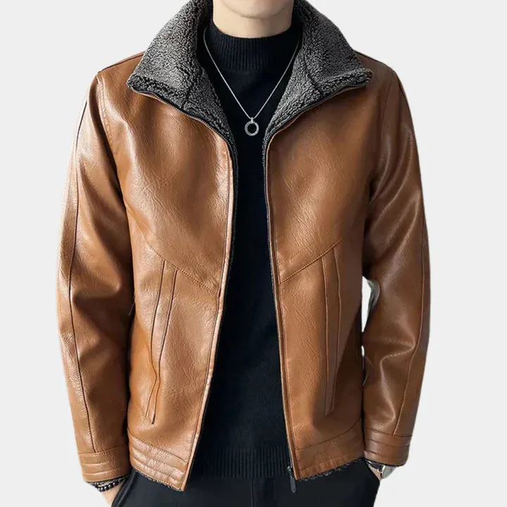 Trendy casual motorbike jacket for men