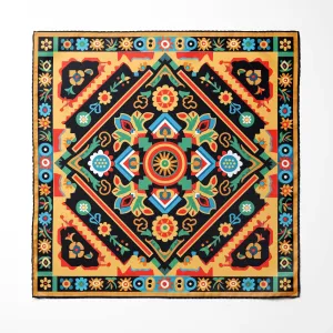 TRIBAL INDIAN SILK POCKET SQUARE