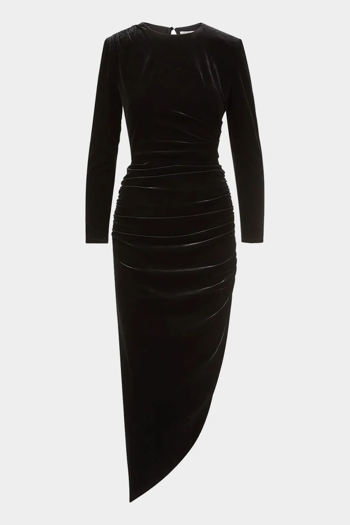 Tristana Stretch-Velvet Dress in Black