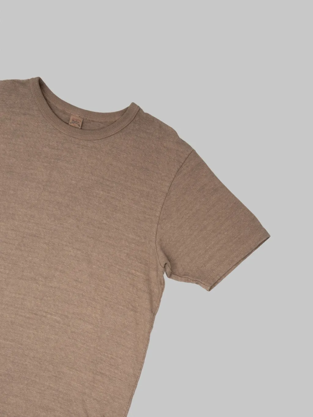 UES No.8 Slub Nep Short Sleeve T-Shirt Coffee