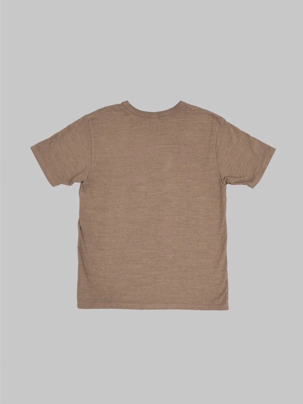 UES No.8 Slub Nep Short Sleeve T-Shirt Coffee