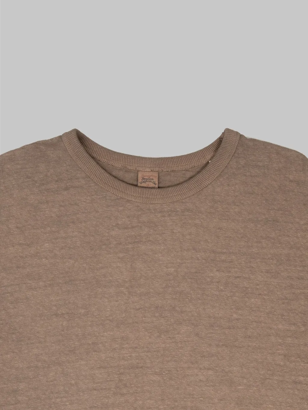 UES No.8 Slub Nep Short Sleeve T-Shirt Coffee