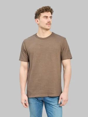 UES No.8 Slub Nep Short Sleeve T-Shirt Coffee