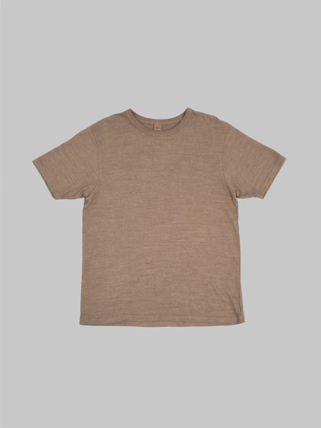 UES No.8 Slub Nep Short Sleeve T-Shirt Coffee