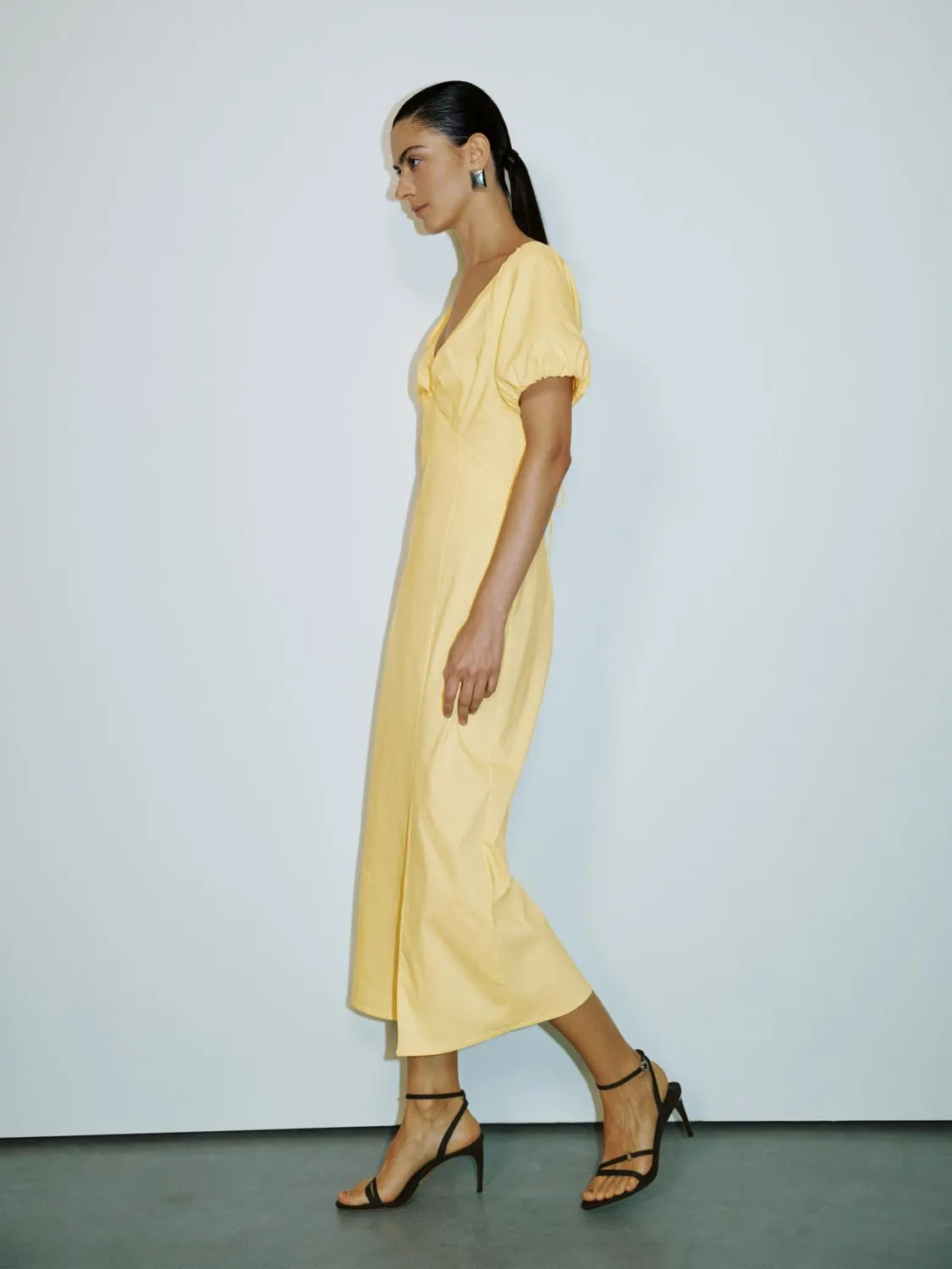 V-Neck Longline Dresses