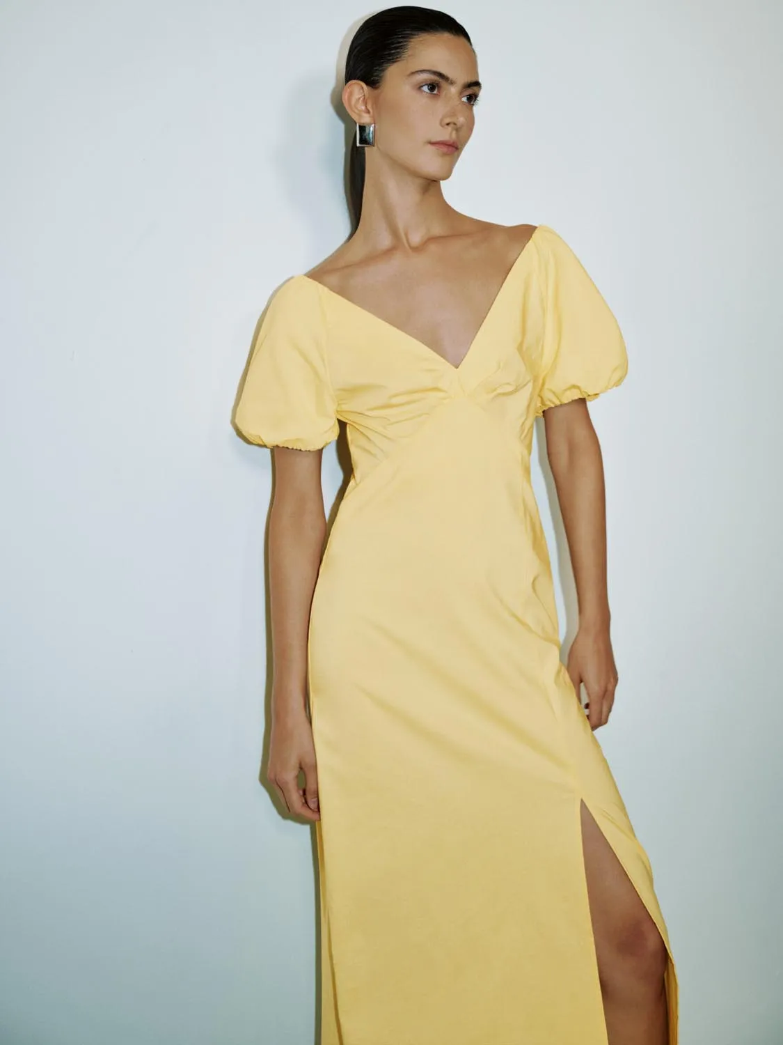V-Neck Longline Dresses