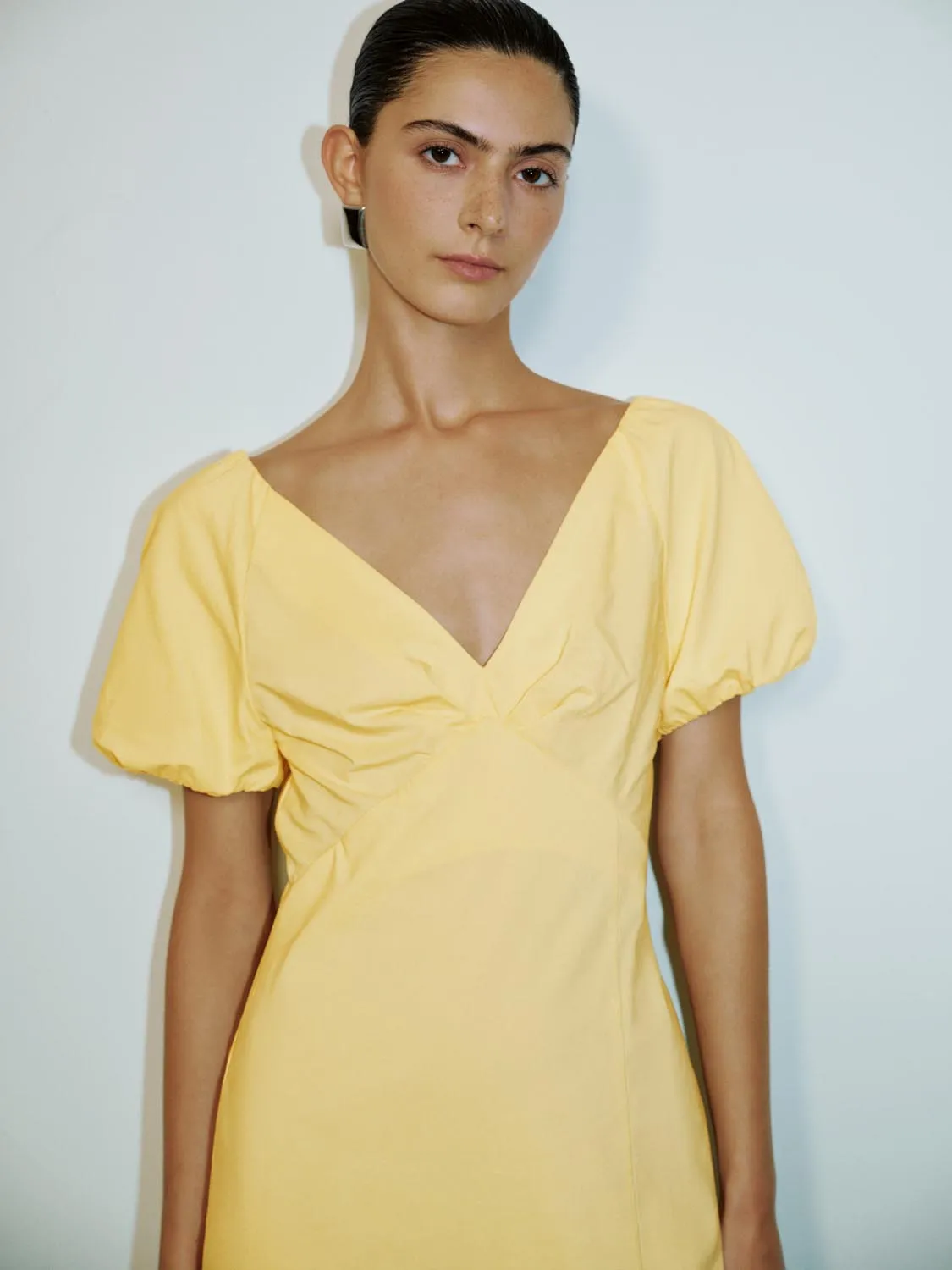 V-Neck Longline Dresses