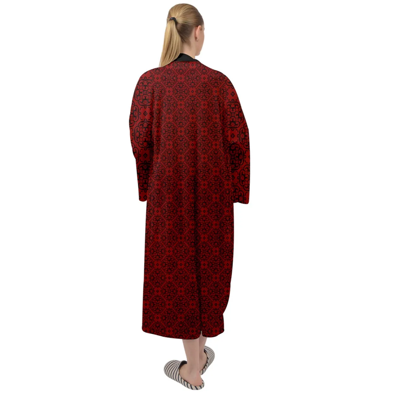 Vampblossom Maxi Velour Robe