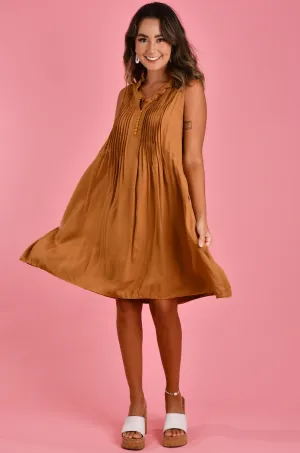 VBLD966 - LOMBOK DRESS - CINNAMON