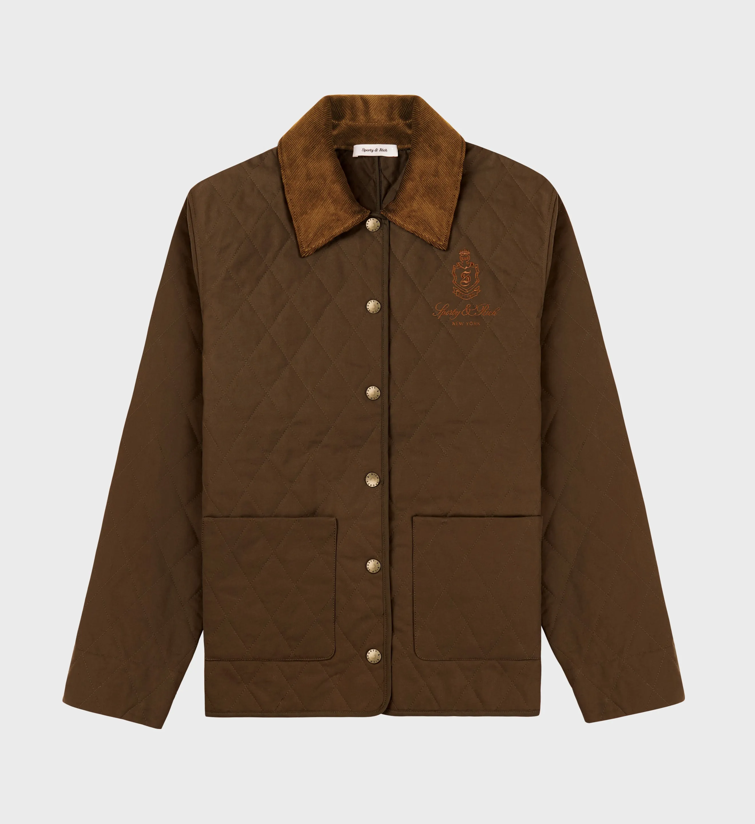 Vendome Quilted Jacket  - Chocolate
