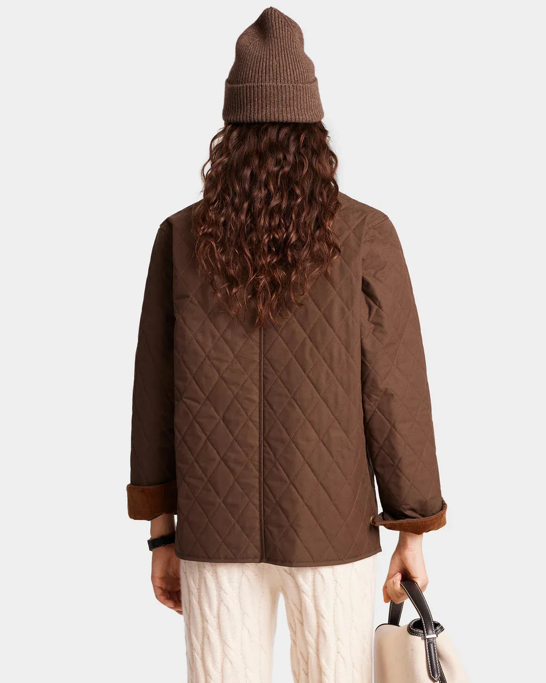 Vendome Quilted Jacket  - Chocolate
