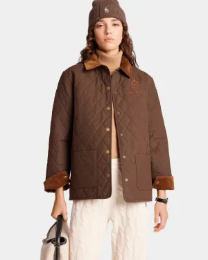 Vendome Quilted Jacket  - Chocolate