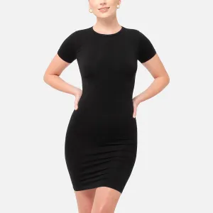 Vestido corto de Manga Corta Stretch