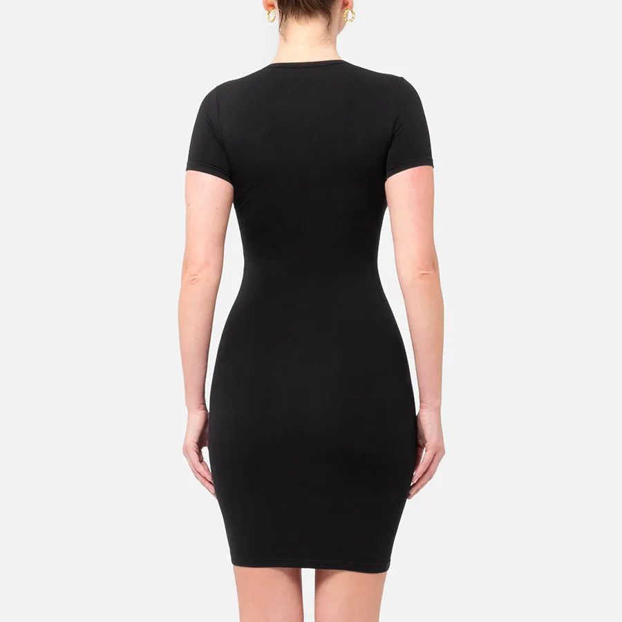 Vestido corto de Manga Corta Stretch