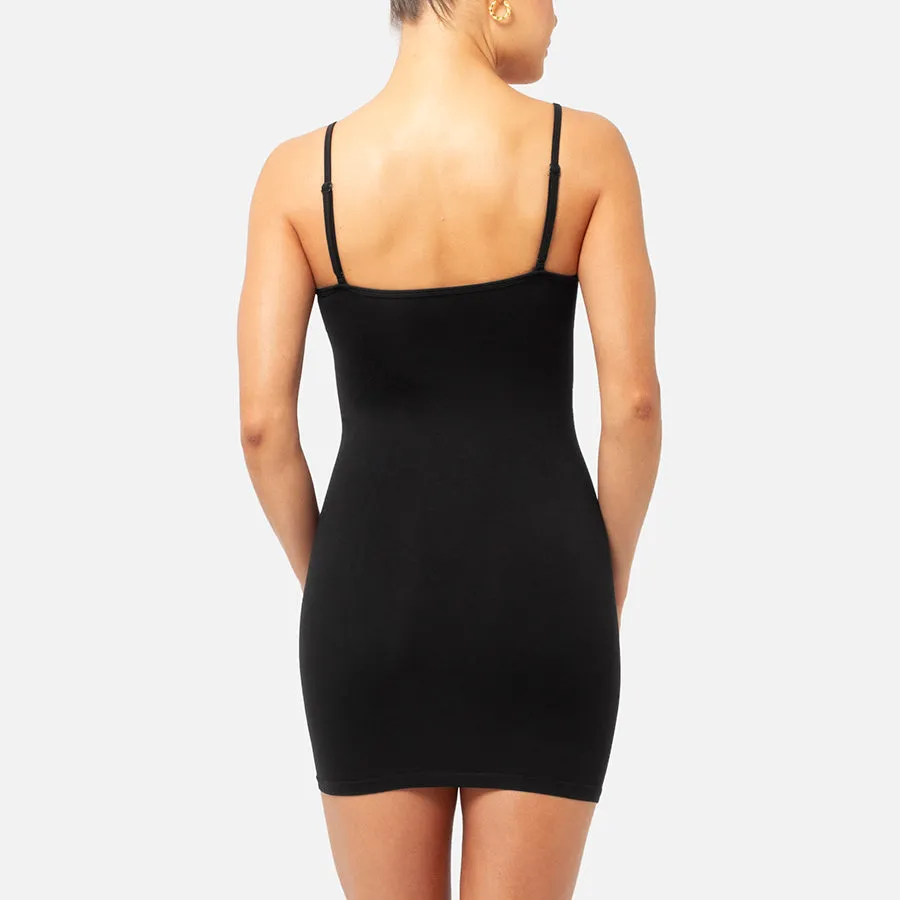 Vestido corto de tirantes delgados Stretch
