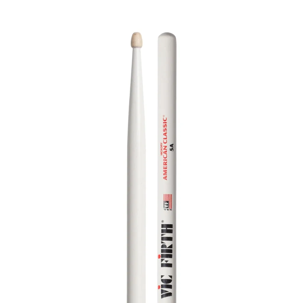Vic Firth American Classic Wood Tip 5A in White Finish