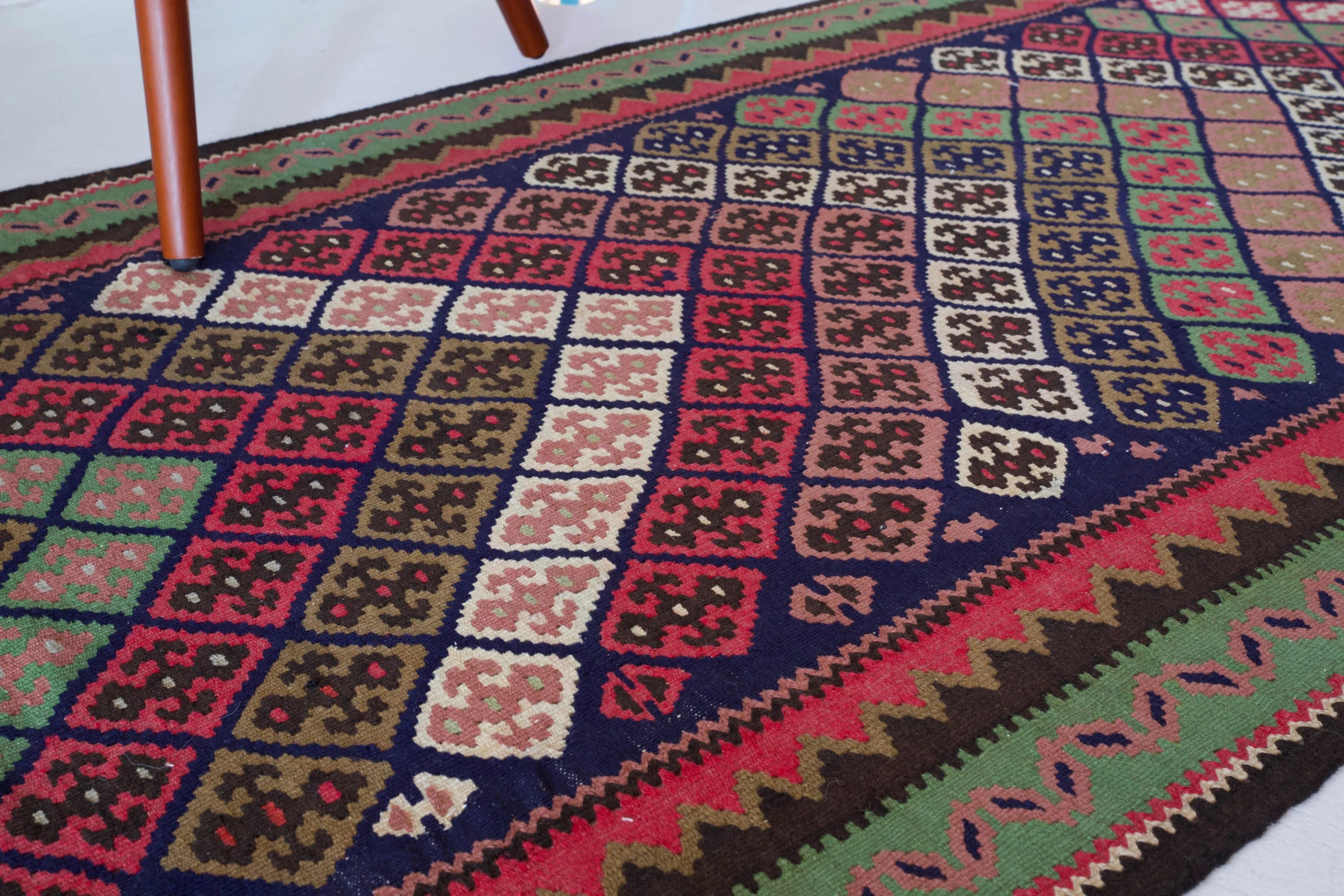 Vintage eastern Anatolian Kilim Rug 3'4"x6'