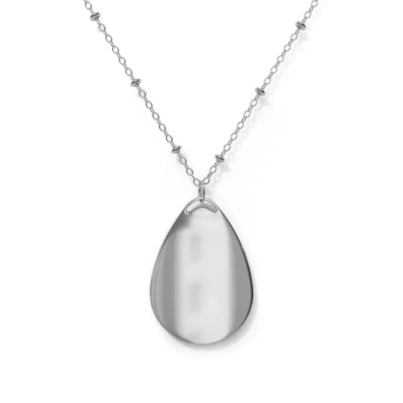 Vintage Floral Oval Necklace Embracing Natural Beauty