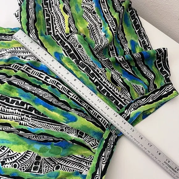 Vintage Shorts Womens Large High Rise Pleated Silk 80s 90s Coastal Retro Funky