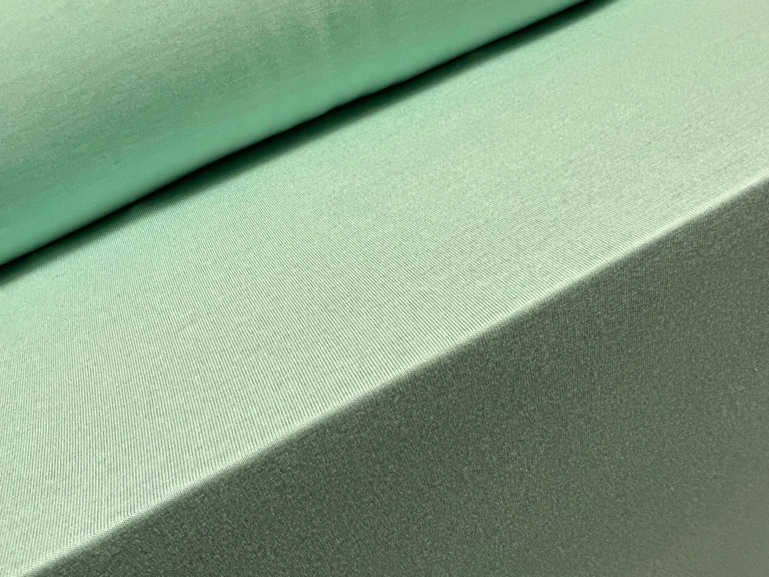 Viscose Spandex stretch single jersey fabric, per metre - plain - mint green