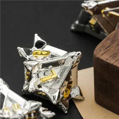 Warrior's Flail: Holy - Metal RPG Dice Set