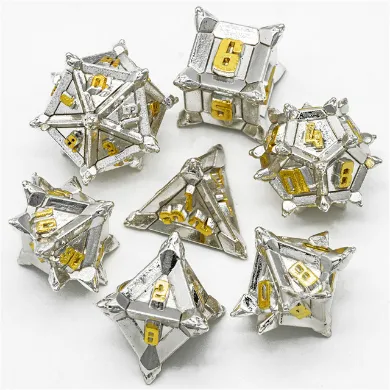 Warrior's Flail: Holy - Metal RPG Dice Set