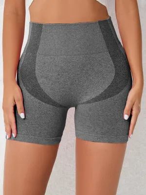 Women's High Waist Stretchy Active Shorts for Fitness and yoga