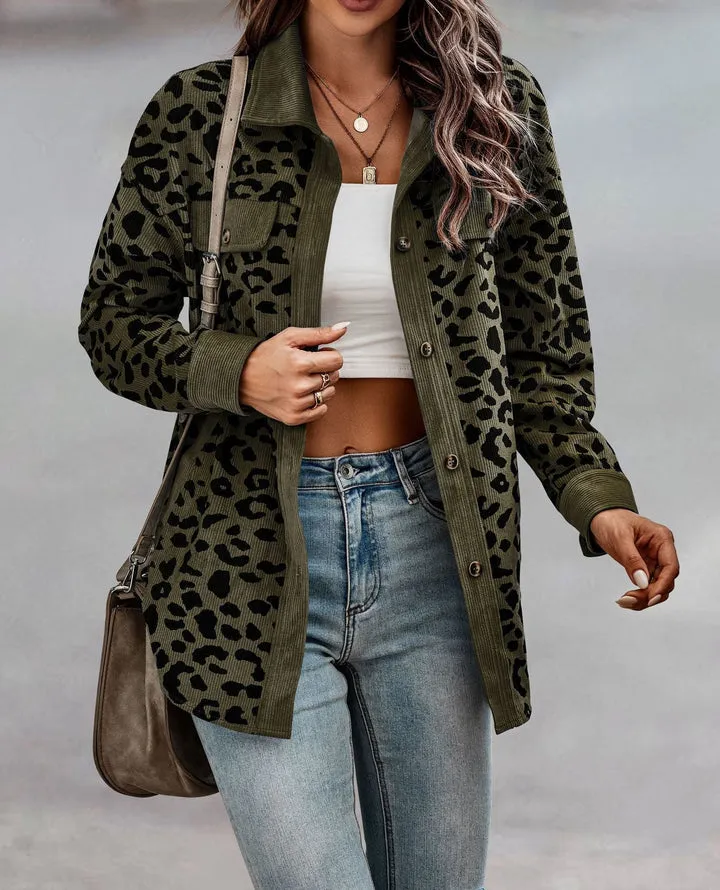 Women's Leopard Print Krystal Jacket