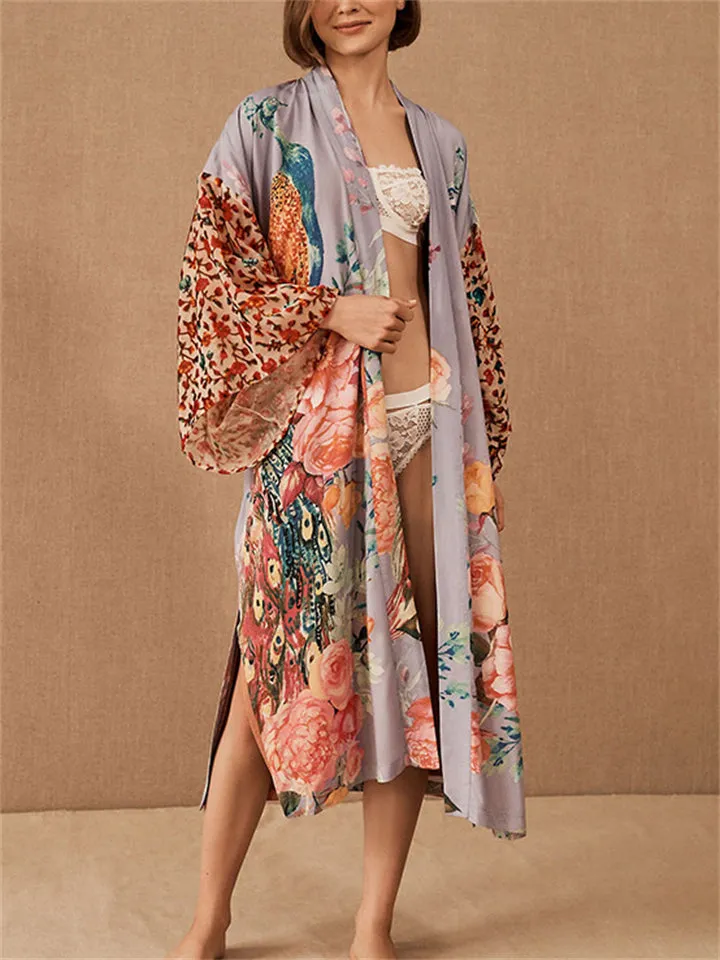 Women's Seaside Holiday Sun Protection Kimono Robe