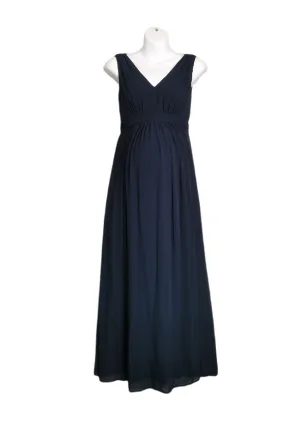 WOMENS SIZE XS - STORK & BABE, Navy Blue Maternity Gown B45